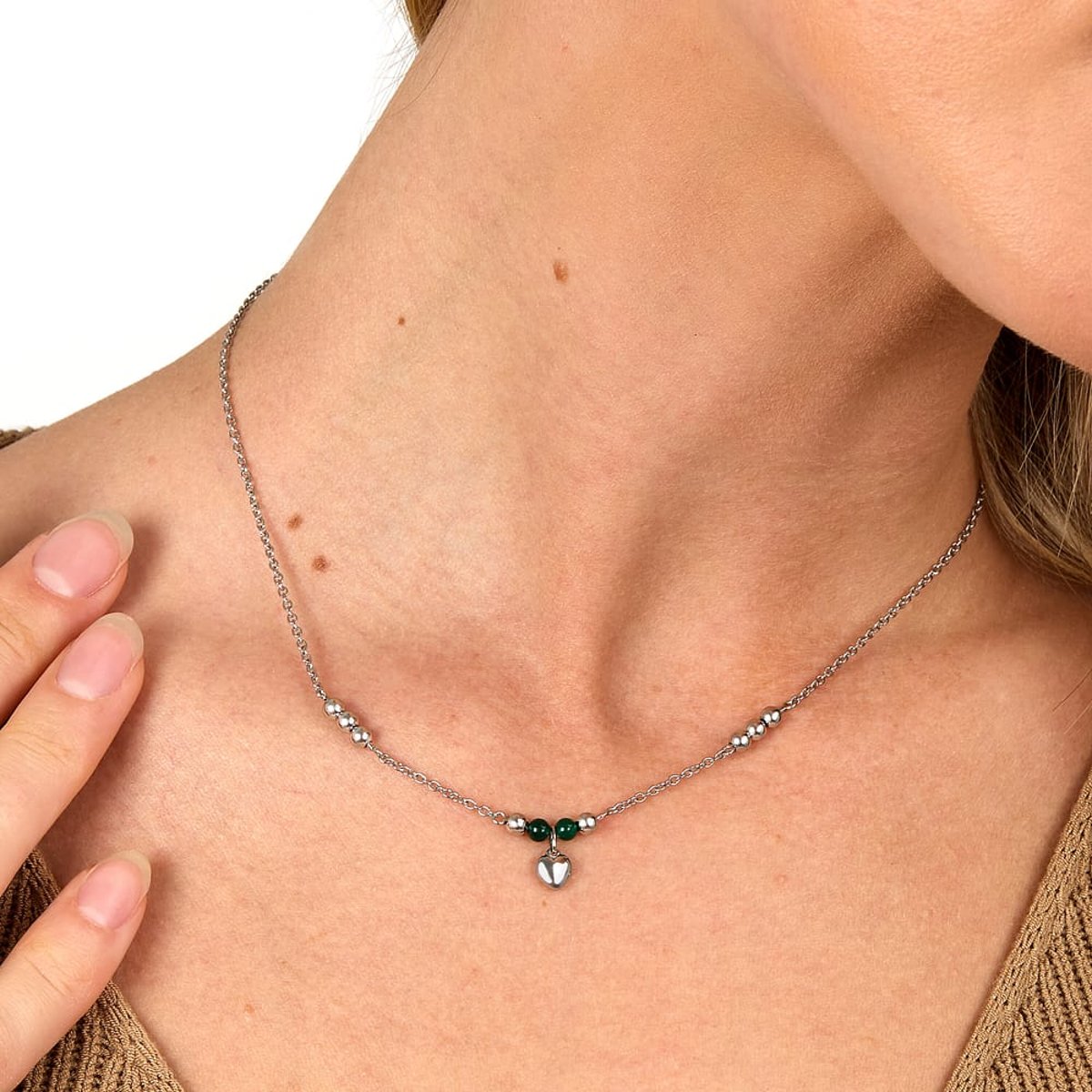 Collier en acier TALISMANI argent, MORELLATO