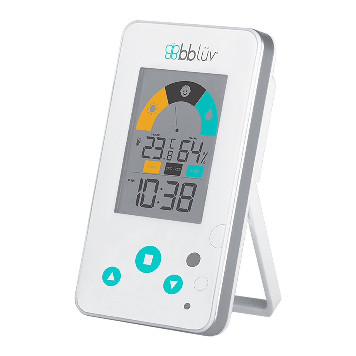 Thermomètre de chambre 2 en 1 blanc, BBLÜV
