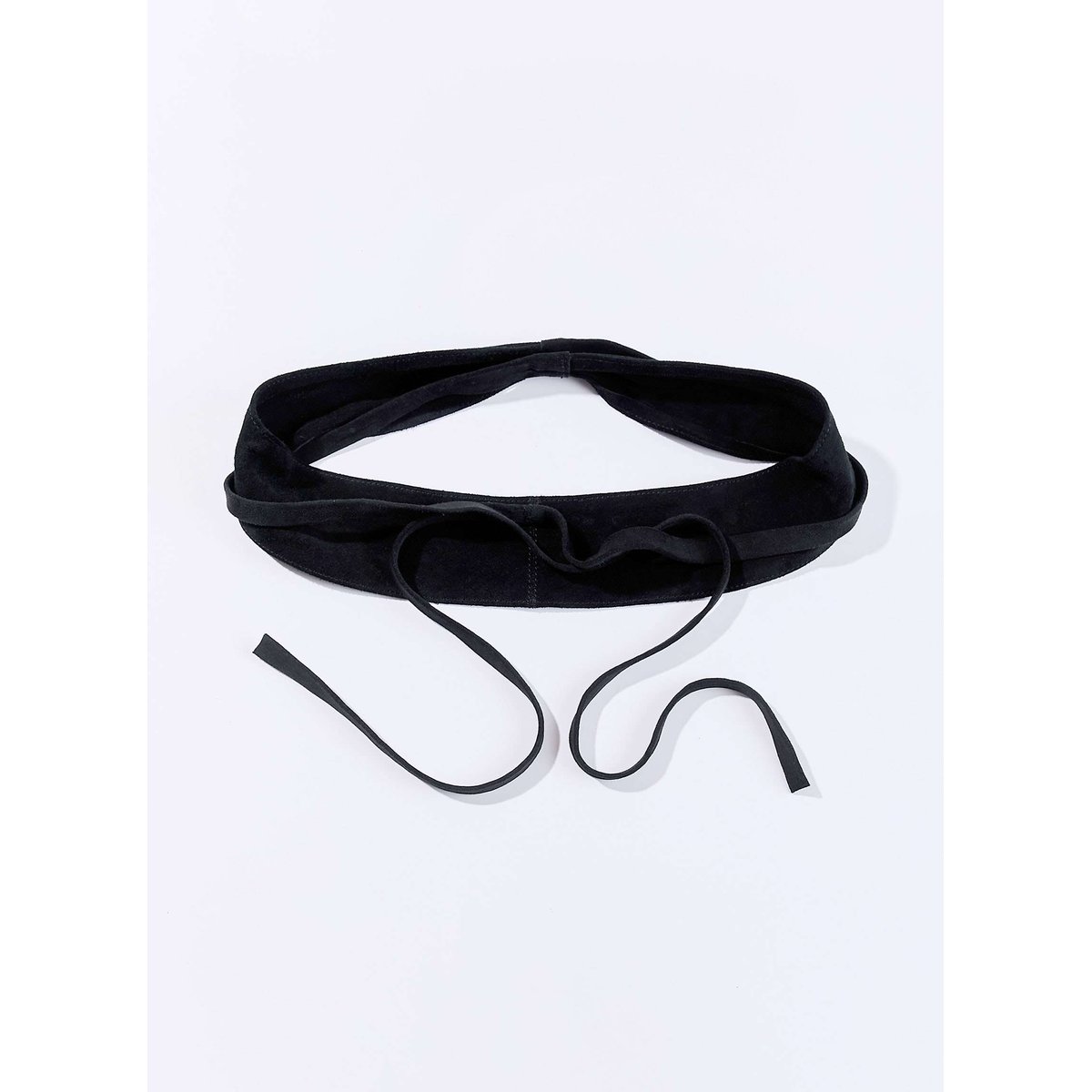 Ceinture en cuir à nouer JAPA noir japa, LA FIANCÉE