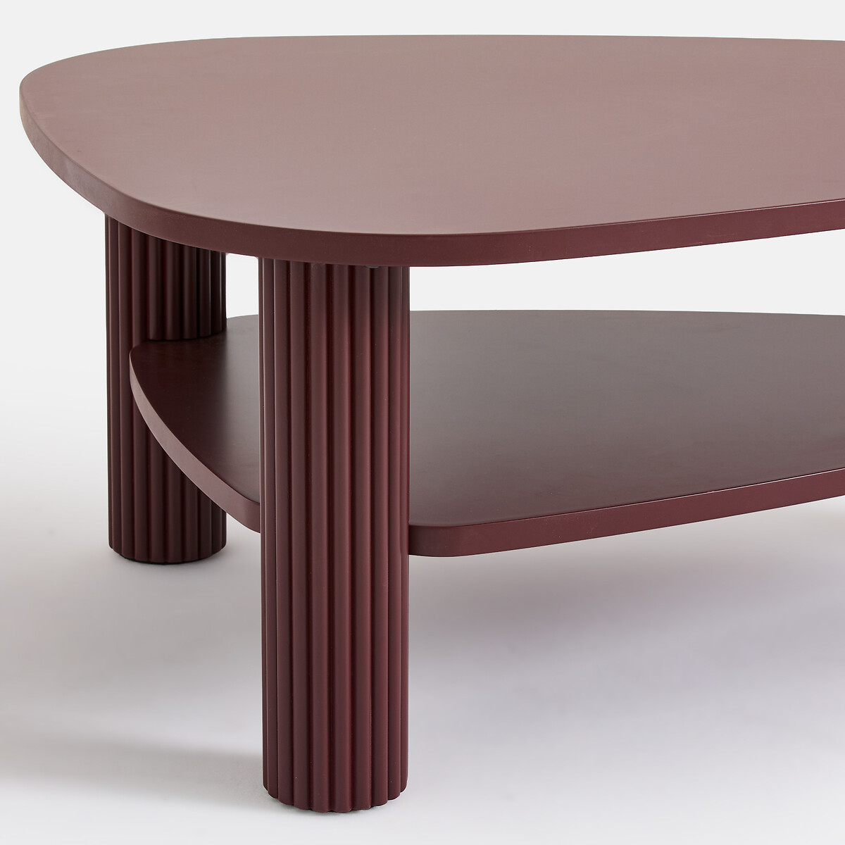 Table basse double plateau, en plaqué chêne et pin massif, CLIFF bordeaux, LA REDOUTE INTERIEURS
