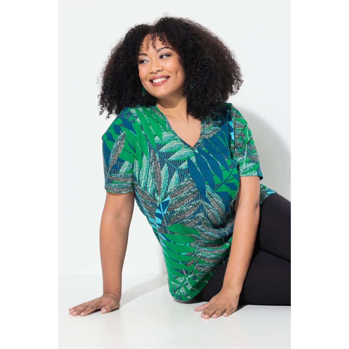 T-shirt noir, ULLA POPKEN
