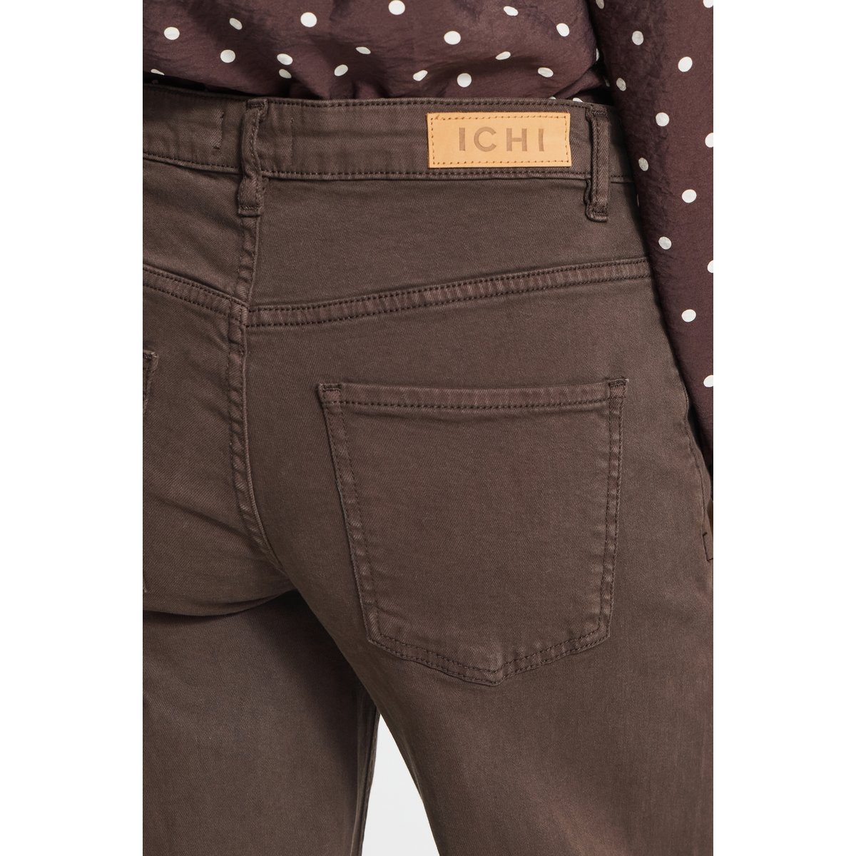 Jeans marron coffee bean, ICHI