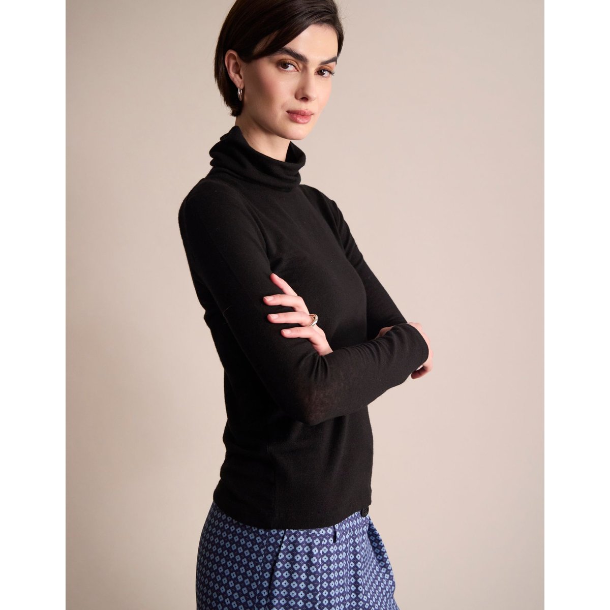 Pull col roulé Jade - INES DE LA FRESSANGE PARIS noir, INES DE LA FRESSANGE PARIS