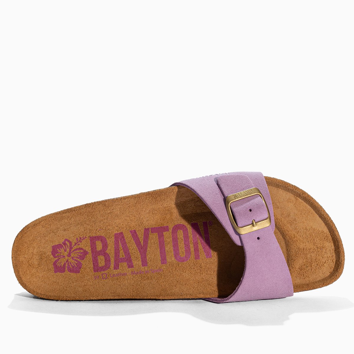 Sandales en cuir suédé ZEPHYR lila, BAYTON