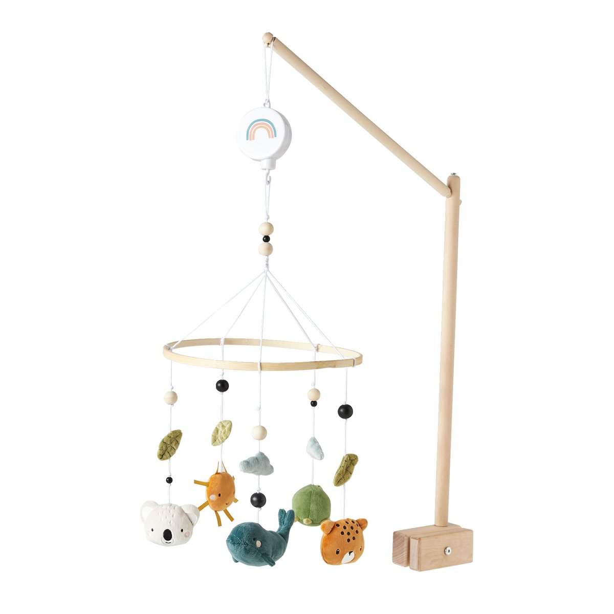 Mobile musical MINI ZOO beige / multicolore, VERTBAUDET