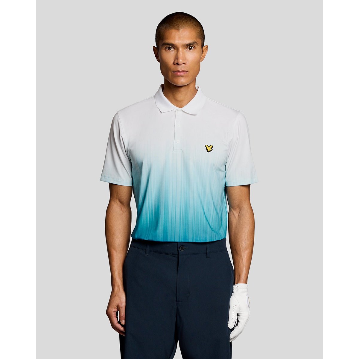 Polo dégradé bleu vert, LYLE & SCOTT