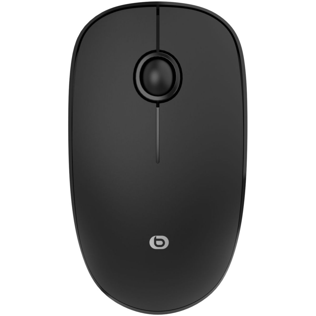 Souris sans fil Nonoiz noire Mat couleur unique, ESSENTIEL B