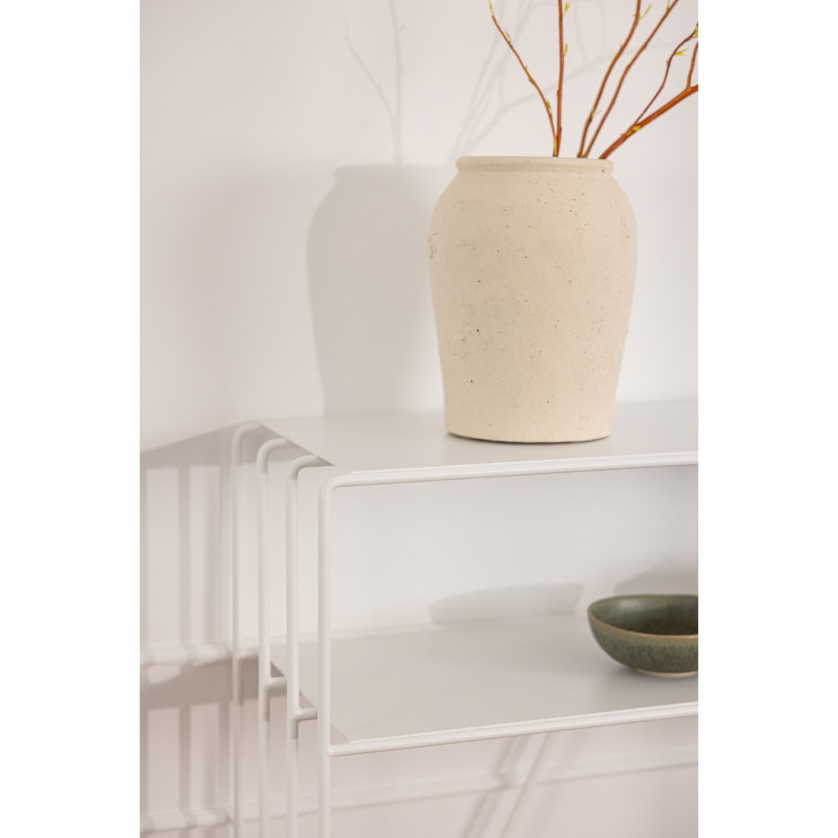 Table console RIA blanc, METALLBUDE