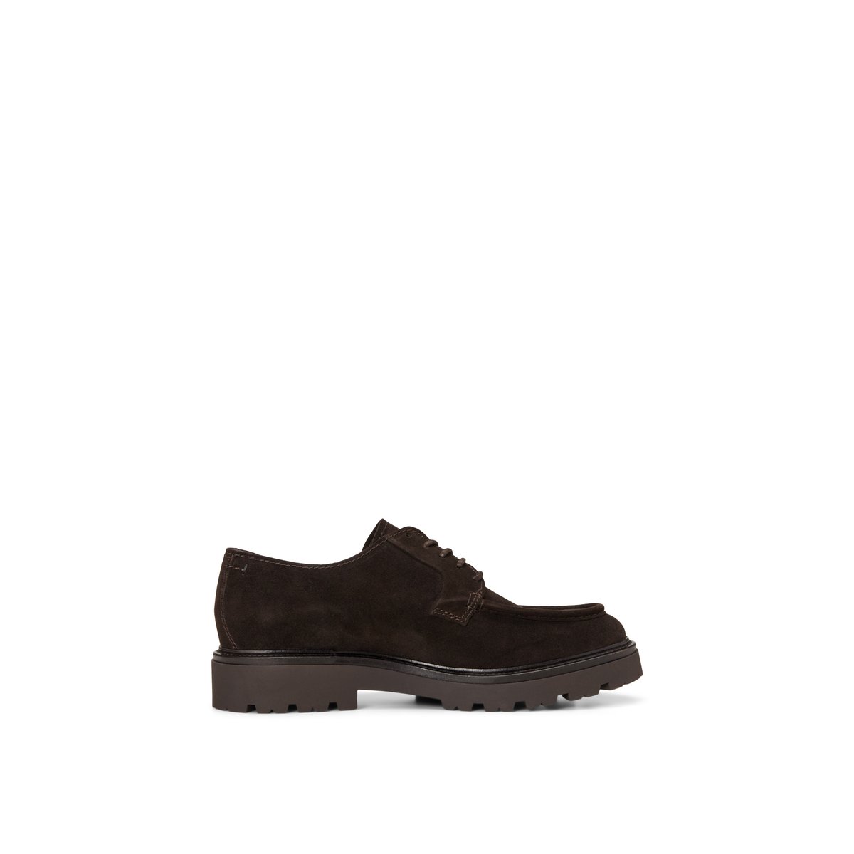 Chaussures à lacets, modèle Phil en cuir velours huilé marron fonce, MARC O'POLO