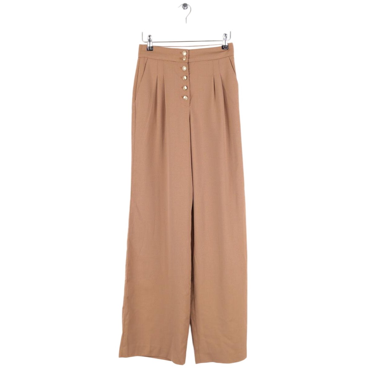 Pantalon large - Très Bon État camel, SEZANE