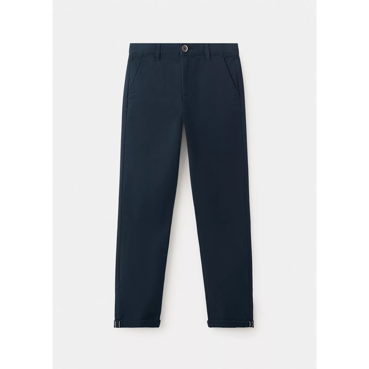 Pantalon chino avec ourlet bleu marine, MANGO KIDS