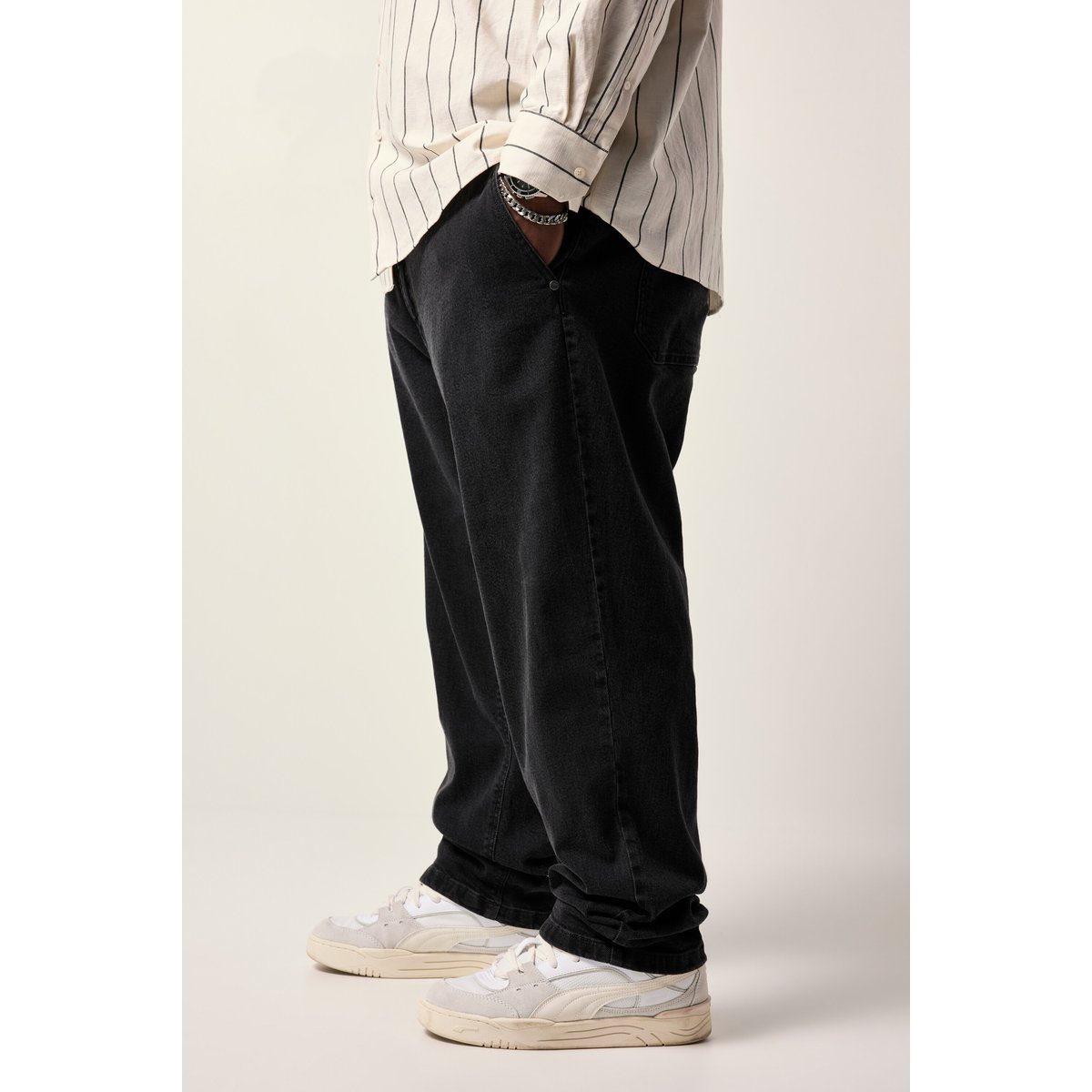 Jean chino, black denim noir, STHUGE