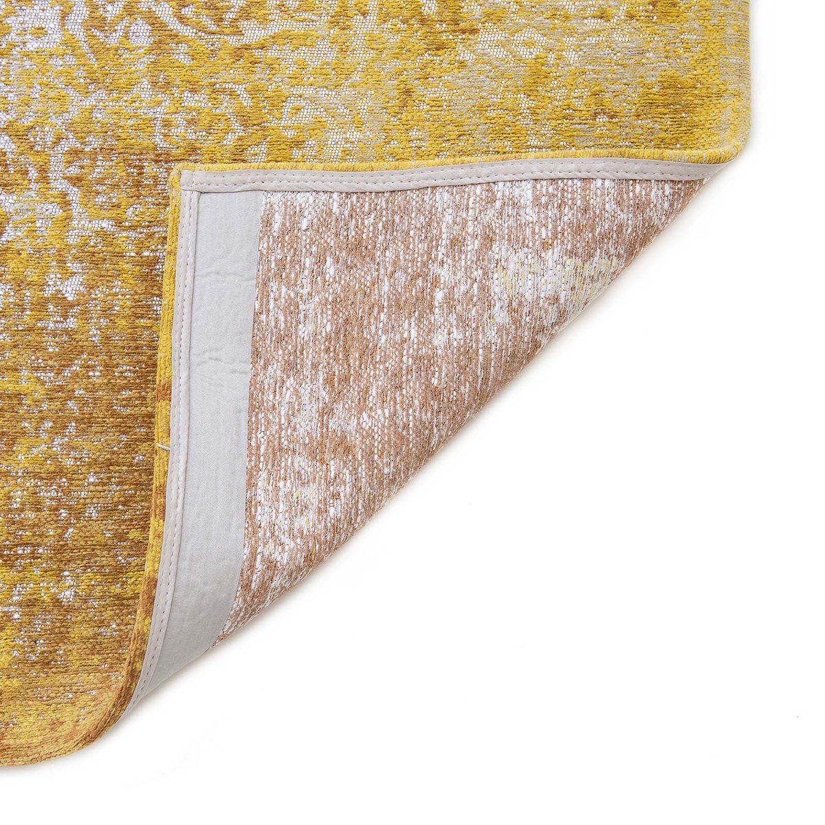 Tapis intérieur/extérieur tissé plat SUNNY jaune, NOVATREND