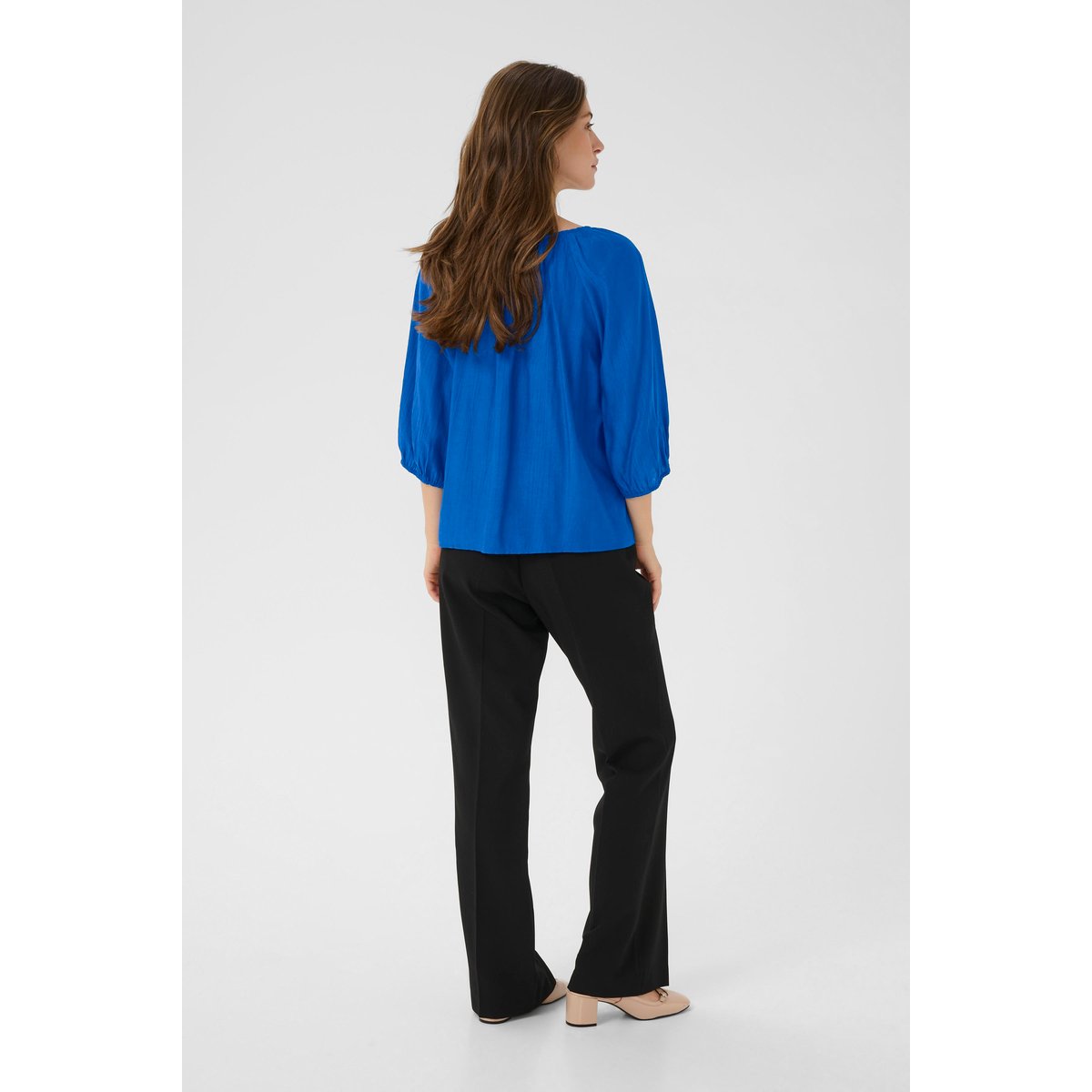 Chemise à manches longues bleu galaxy blue, CREAM