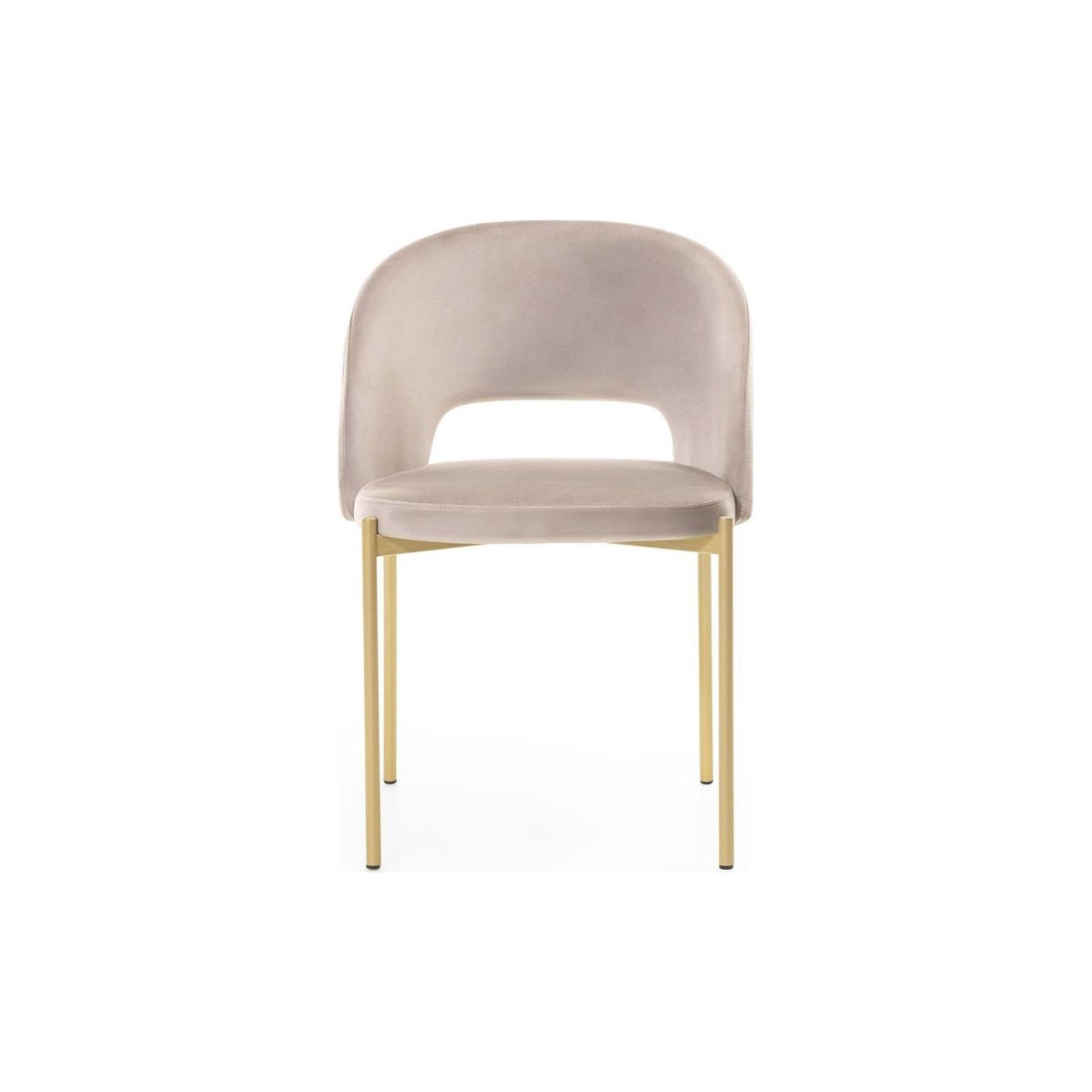 Chaise tissu collection MORES beige chiné et noir, RECOLLECTION