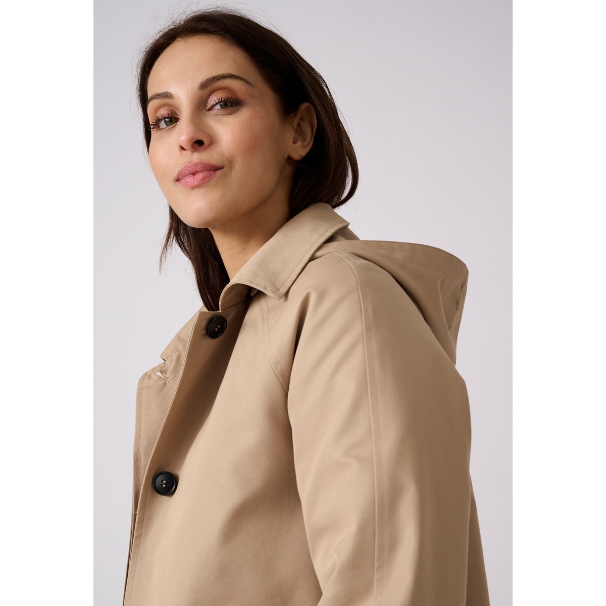 Trench court marron beige, DAMART