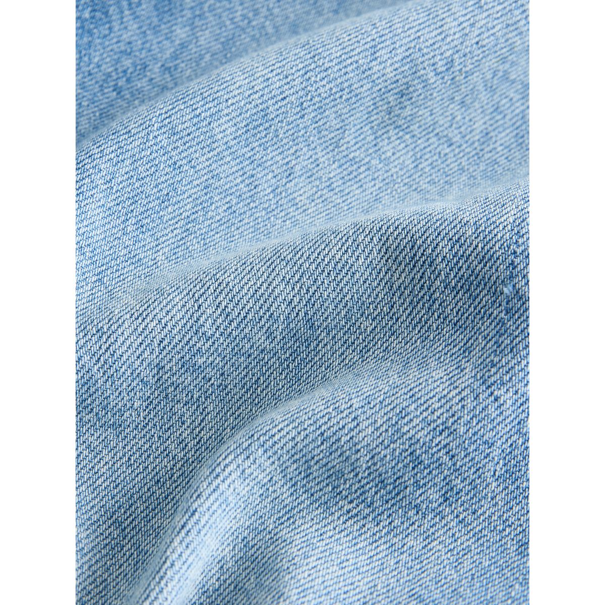 Jupe longue en jean coupe sablier empire bleu moyen, NEXT