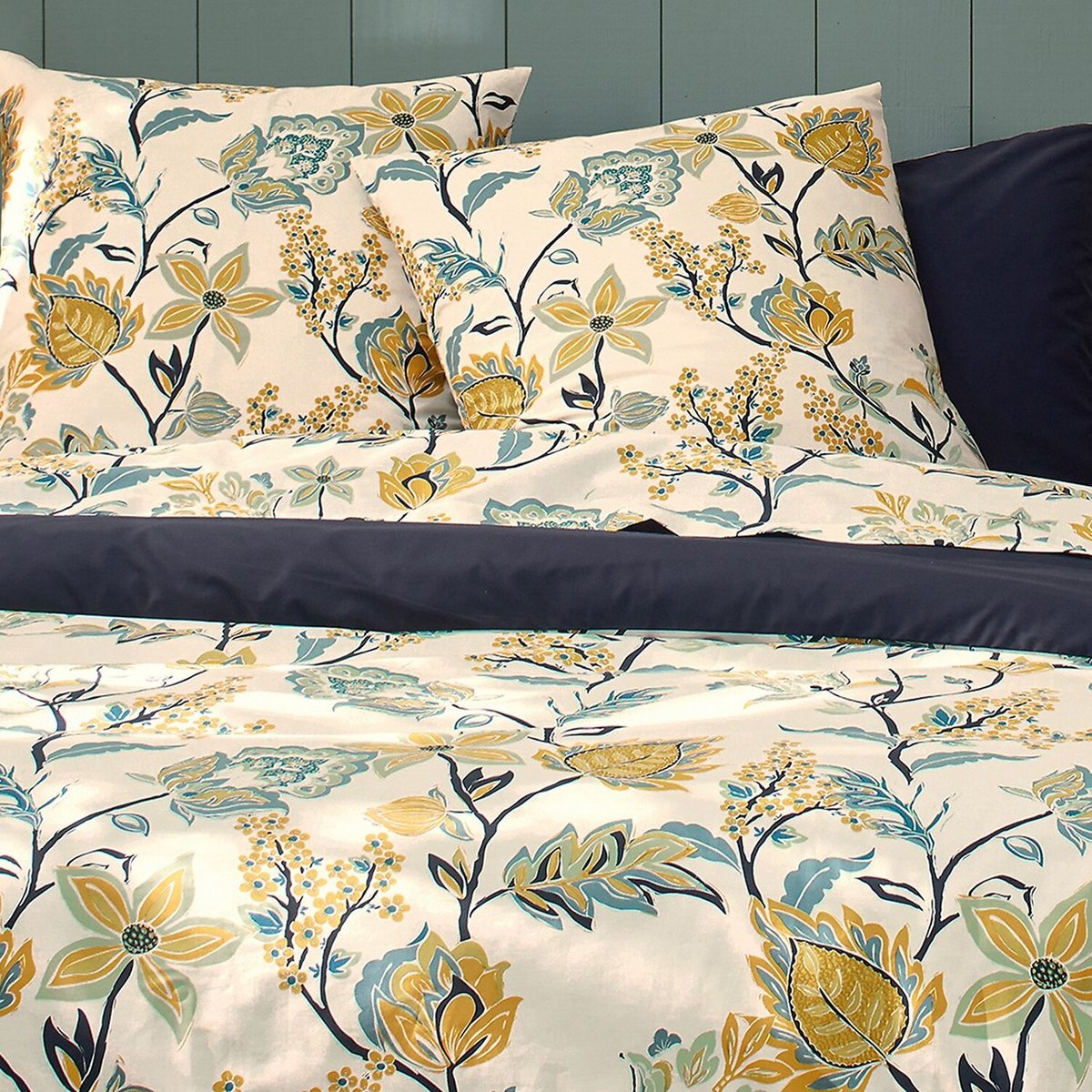 Parure housse de couette 100% percale de coton 80 fils minea ombre crème, C DESIGN HOME TEXTILE