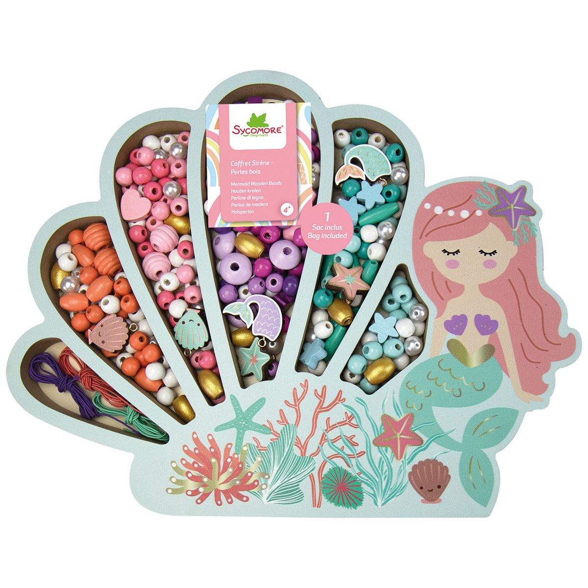 Coffret perles multicolore, SYCOMORE
