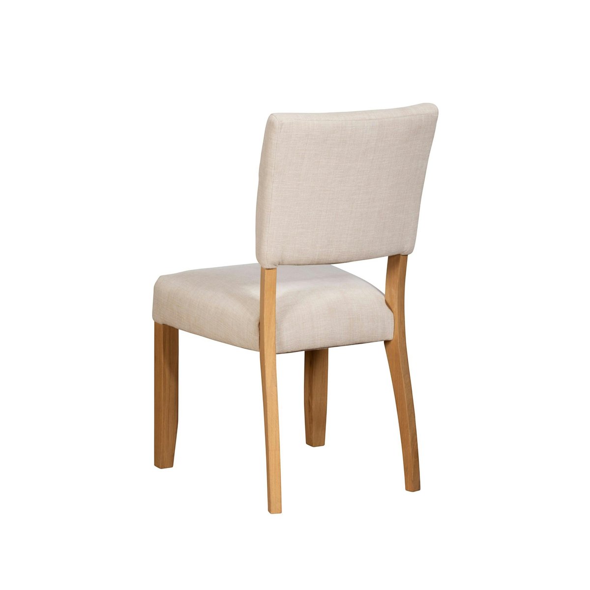 Chaise de salle à manger tissu écru et bois (x2) VELIA blanc, PIER IMPORT