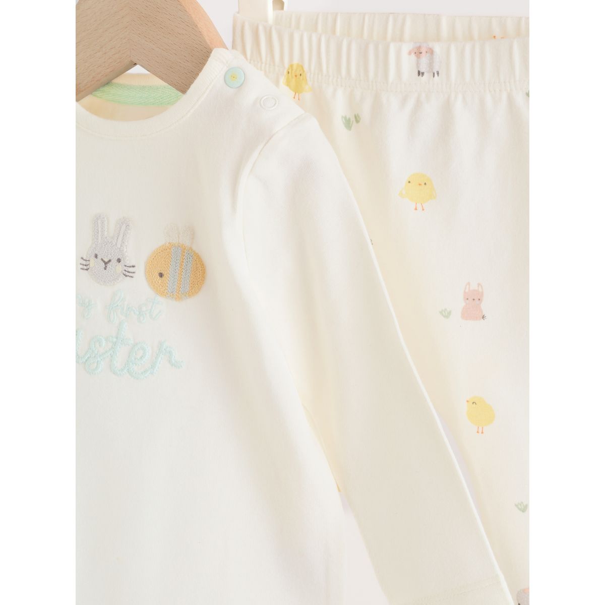 Legging bébé et t-shirt my first easter blanc mon premier pâques, NEXT