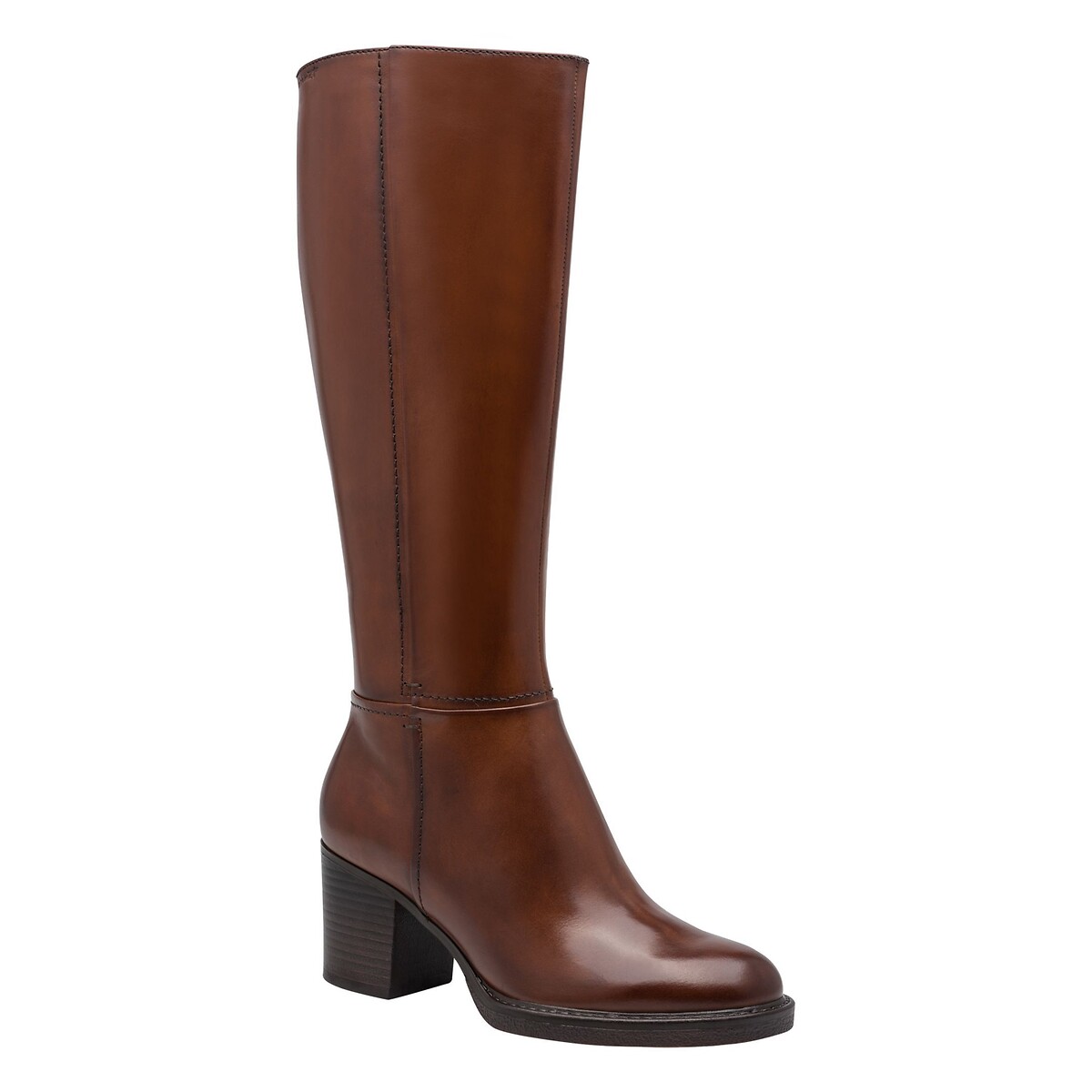 Botas com saltos pequenos, pele, sola antiderrapante moscatel, TAMARIS