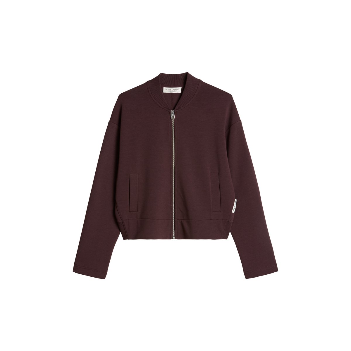 Blouson en jersey relaxed en qualité interlock rouge, MARC O'POLO
