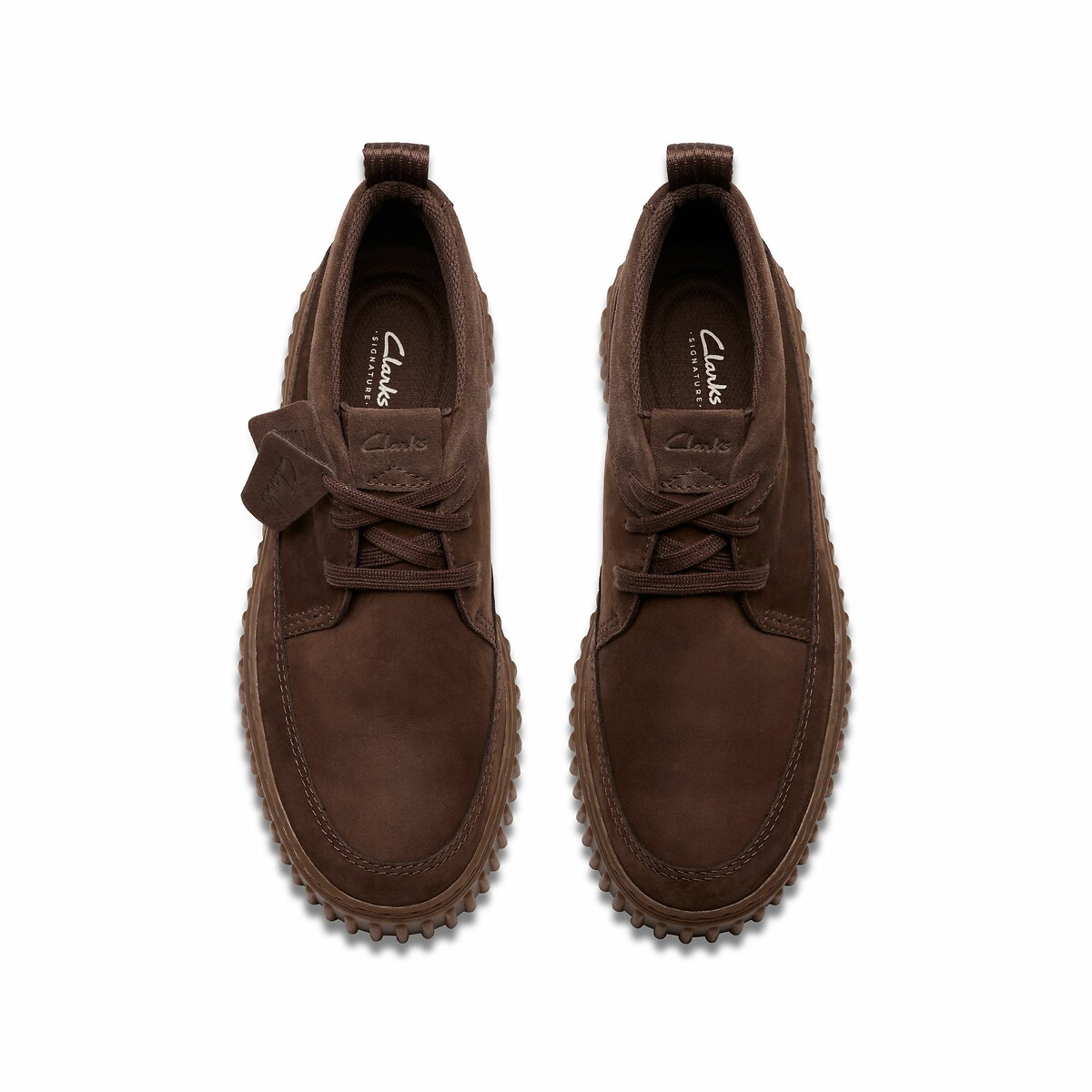 Derby in pelle scamosciata Torhill marrone scuro, CLARKS