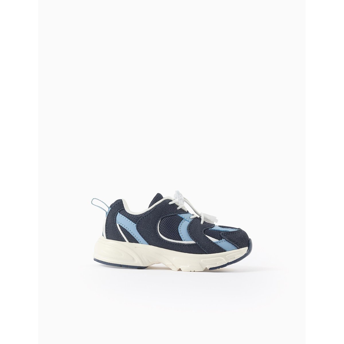 Baskets à lacets réglables Superlight Runner bleu foncé, ZIPPY