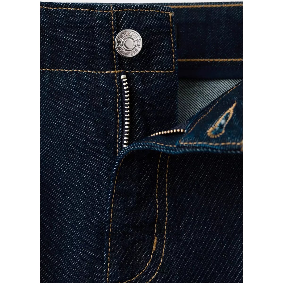 Jean large taille normale bleu, MANGO