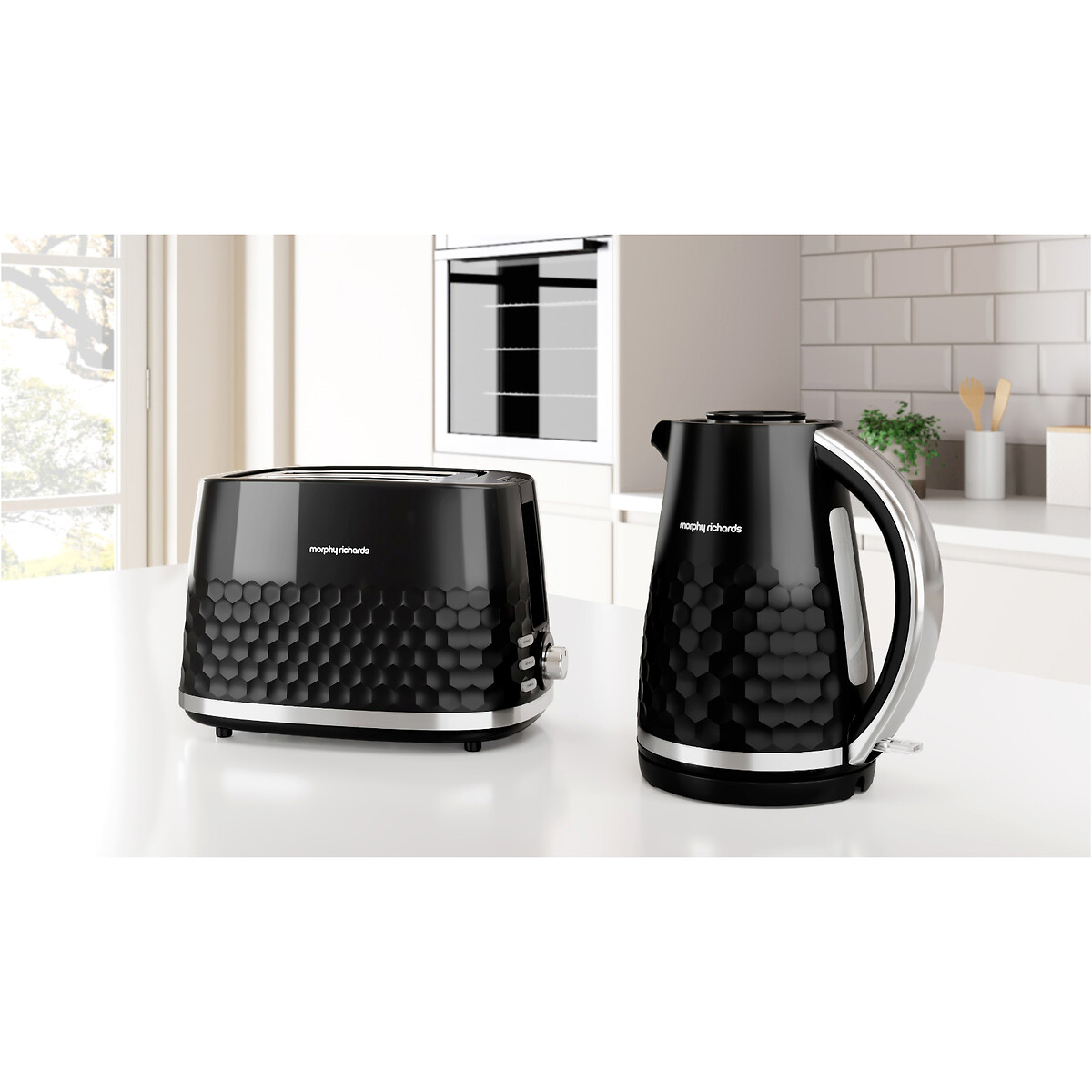 Hive 2-Slice Toaster black, MORPHY RICHARDS