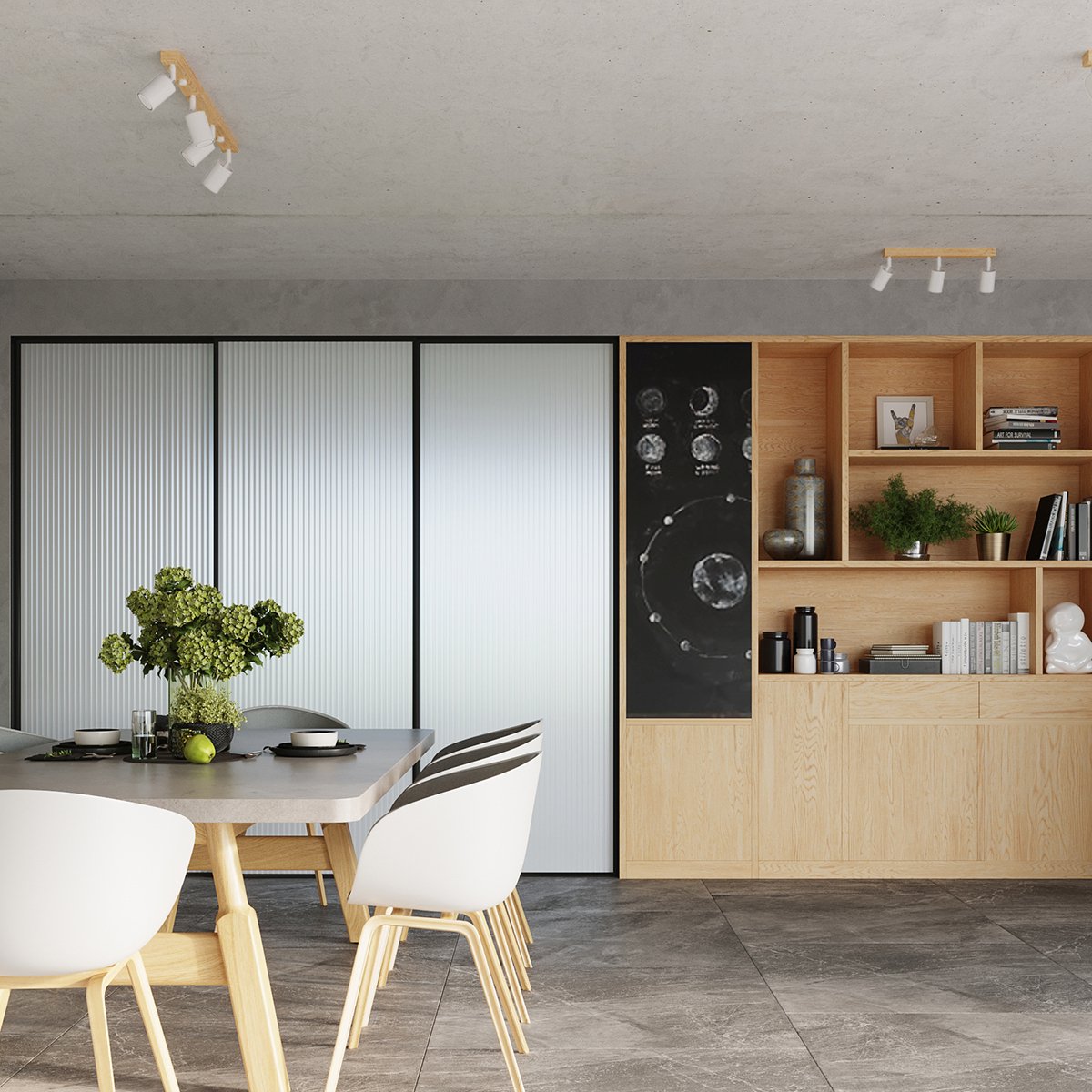 Applique Acier Bois/Blanc GU10 1 Verdo marron, EDEN