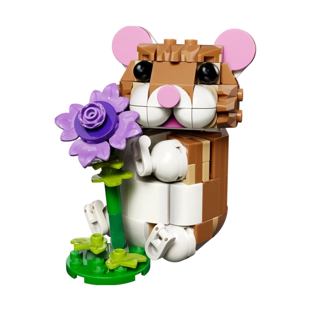 L'adorable hamster et la fleur multicolore, LEGO