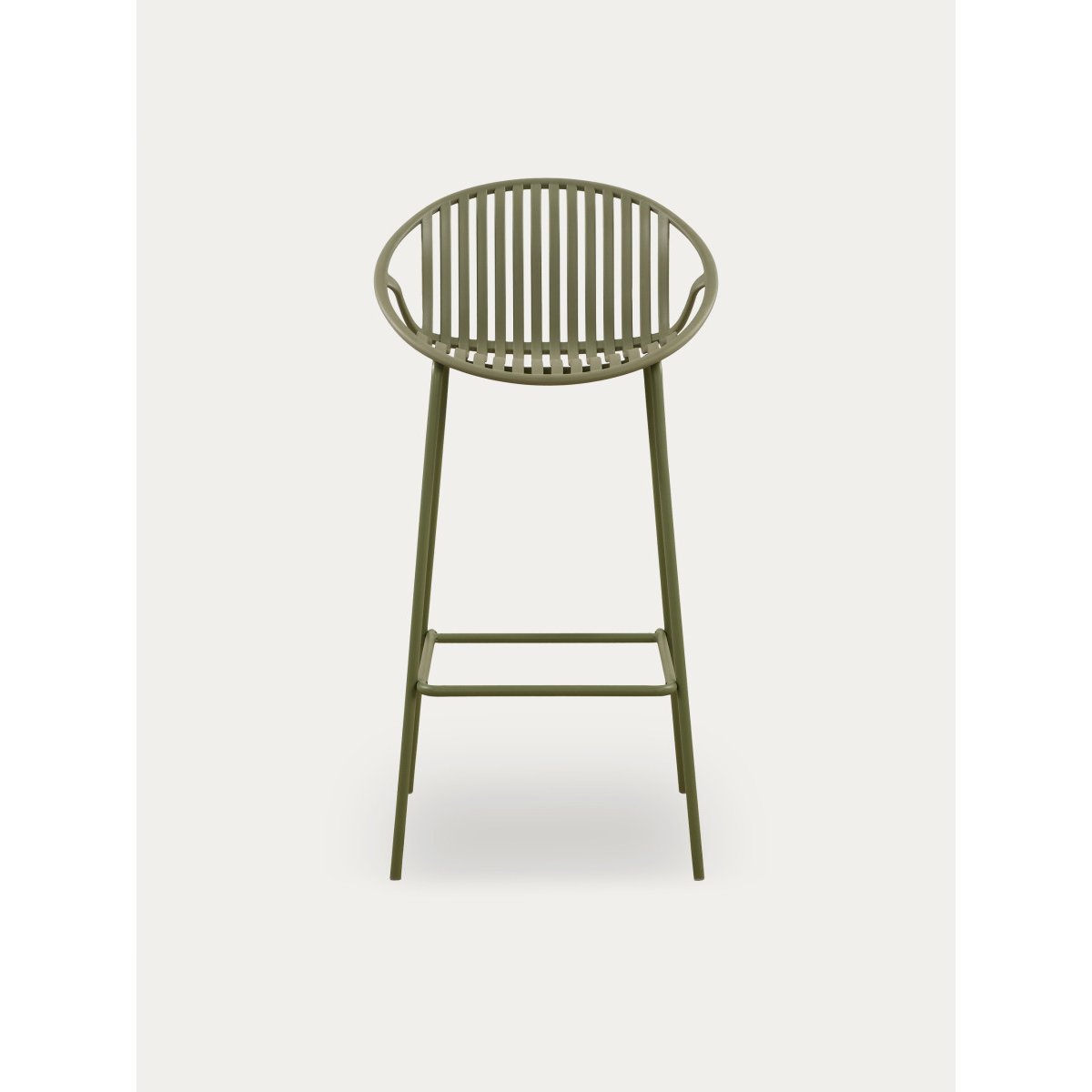 Tabouret Plastique - BAROW vert, KENAY