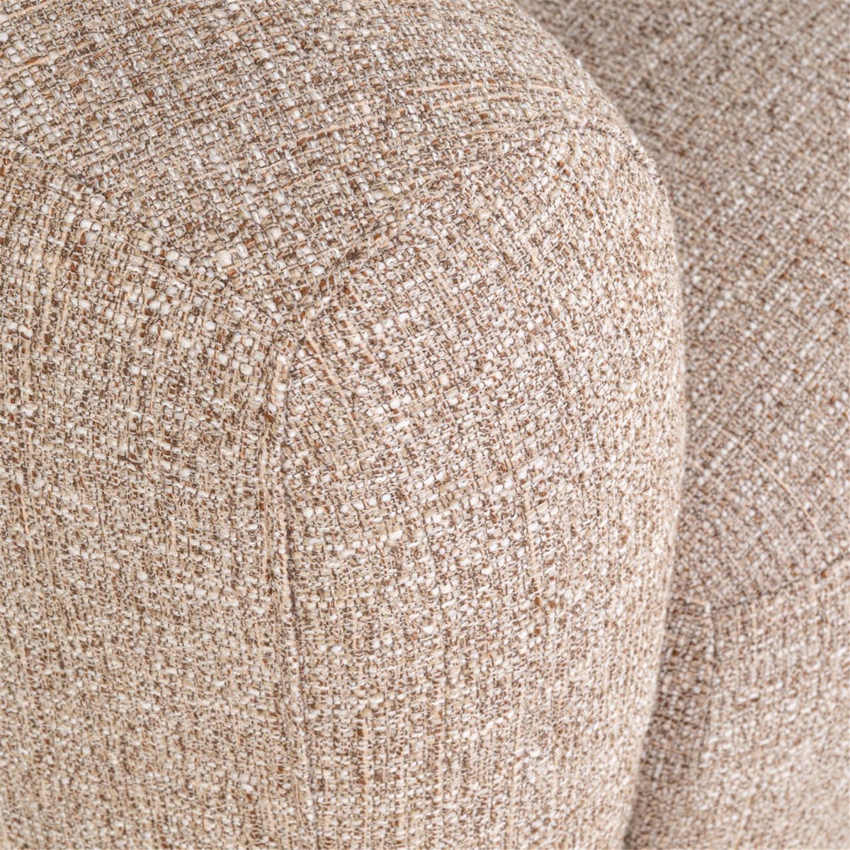 Fauteuil lounge en tweed sable tweed, RECOLLECTION