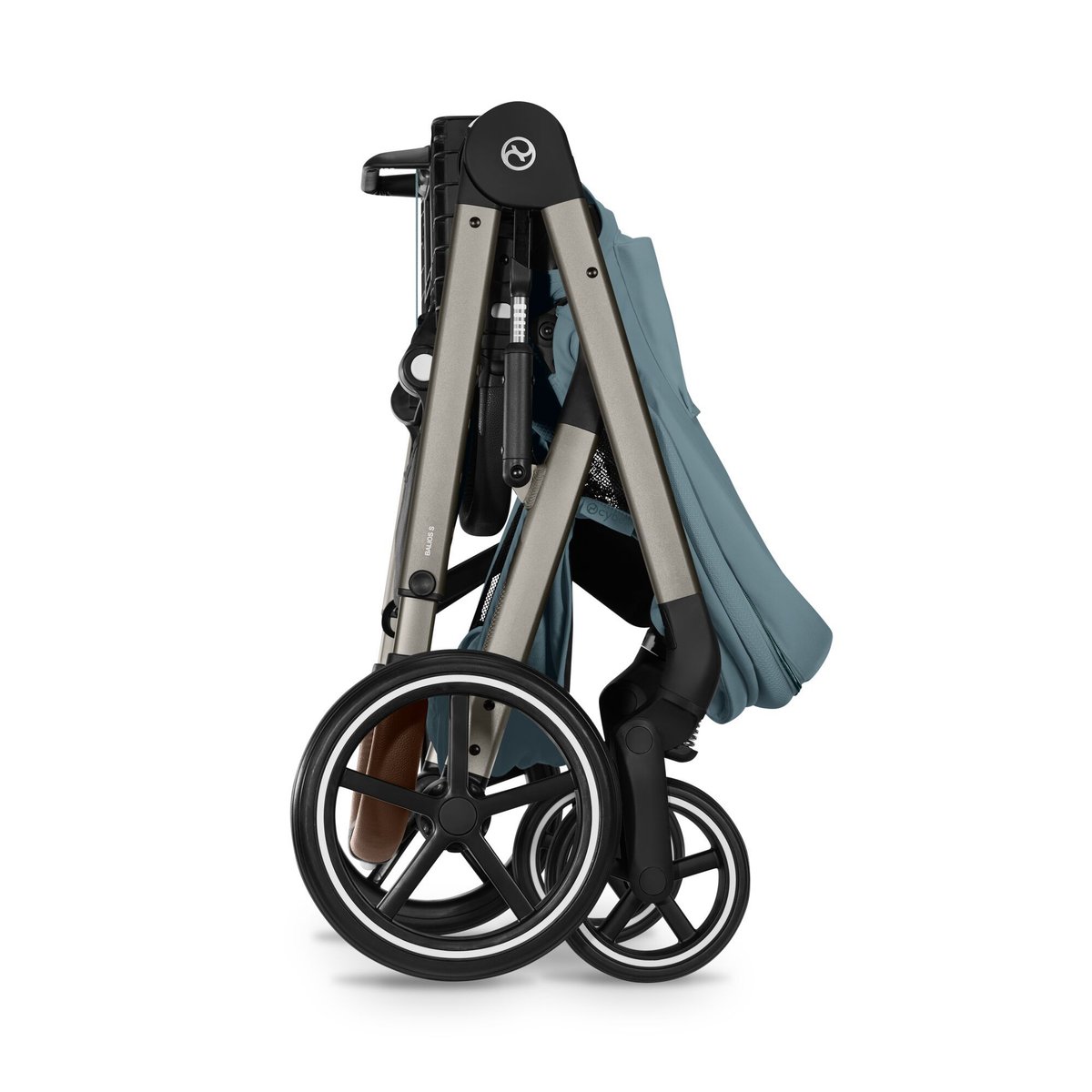 Poussette duo tout terrain Balios S Lux 4 avec nacelle pliable bleu stormy blue, CYBEX
