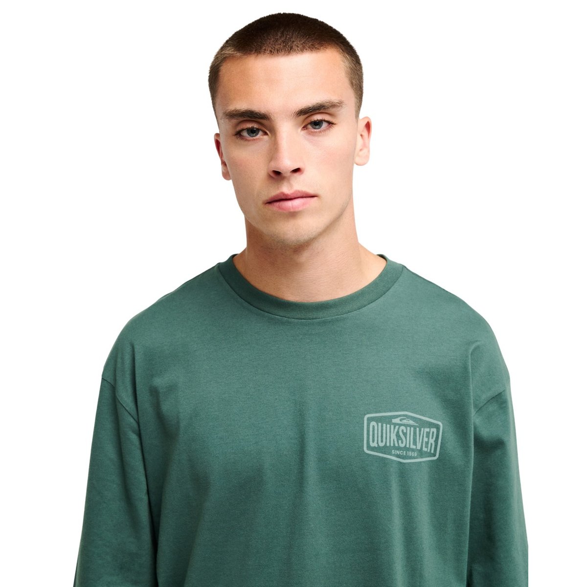 T-shirt manches longues SURF GARAGE vert forest, QUIKSILVER