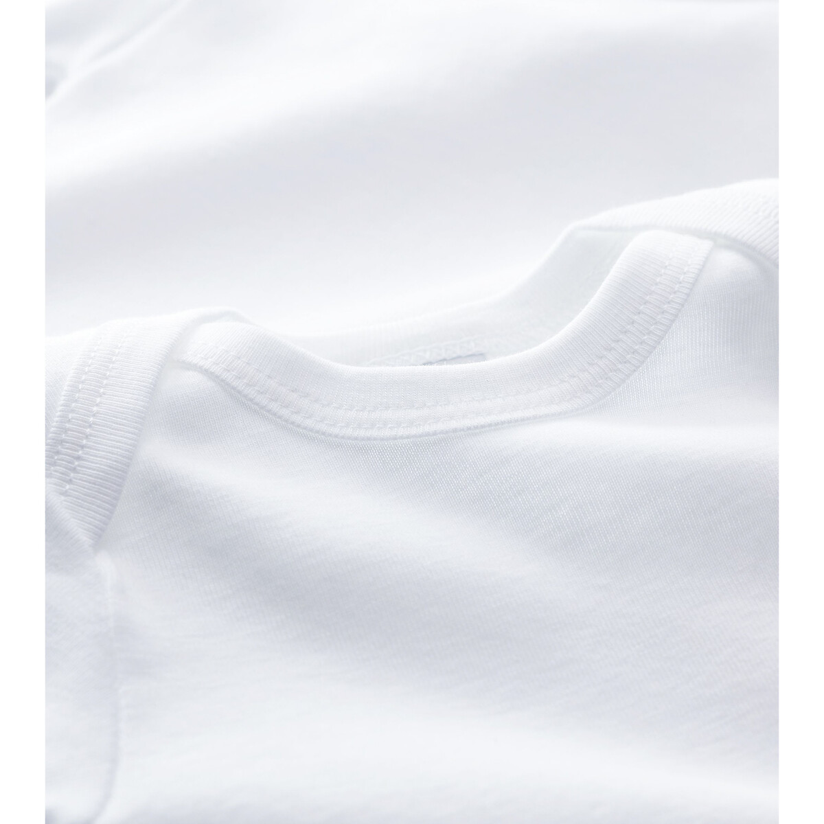Lot de 2 bodies blanc, PETIT BATEAU