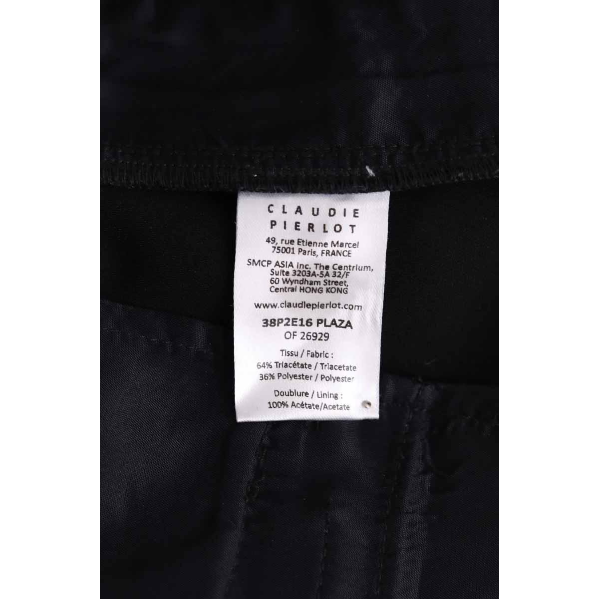Pantalon droit - Très Bon État noir, CLAUDIE PIERLOT