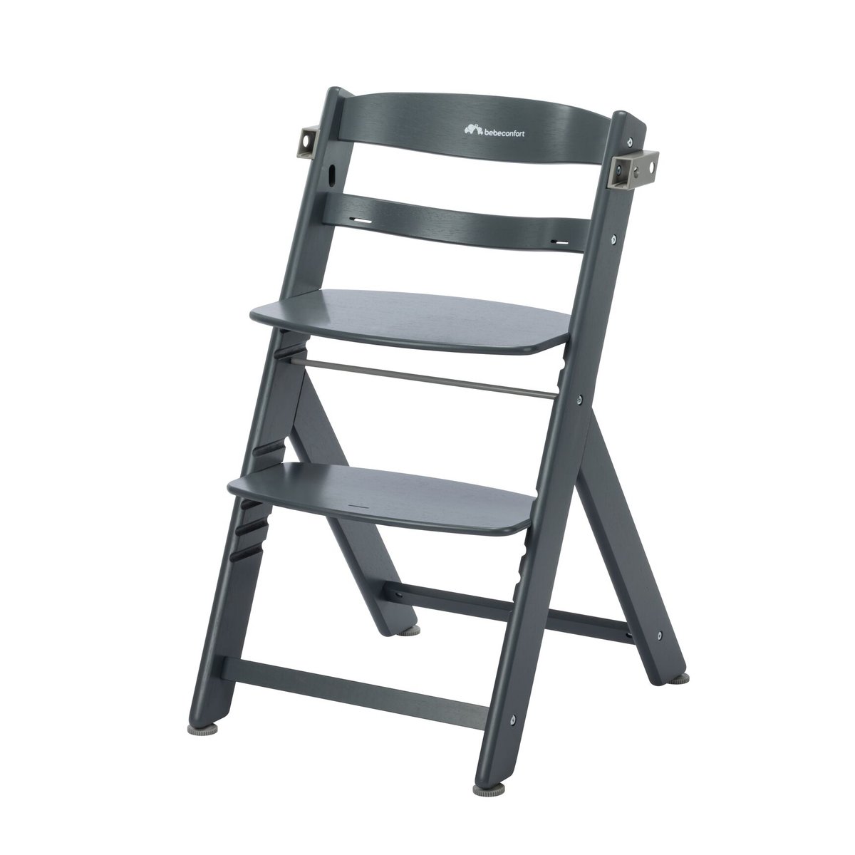 Chaise Haute Bébé En Bois Avec Coussin Timba warm gray, BEBECONFORT