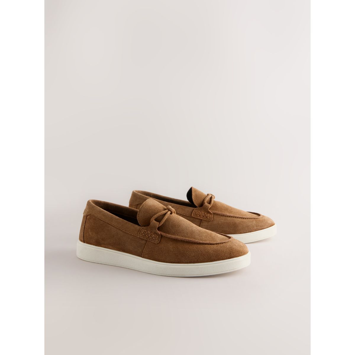 Mocassins décontractés en corde marron fauve, NEXT
