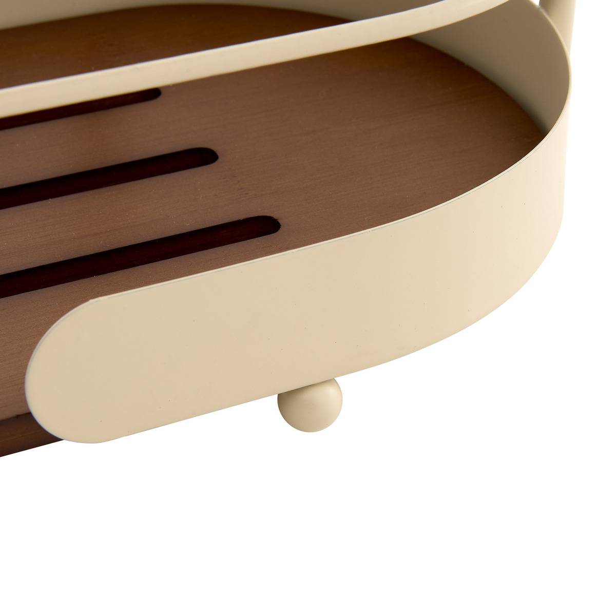 Étagère de douche ovale ARGILEO beige, 5FIVE SIMPLY SMART