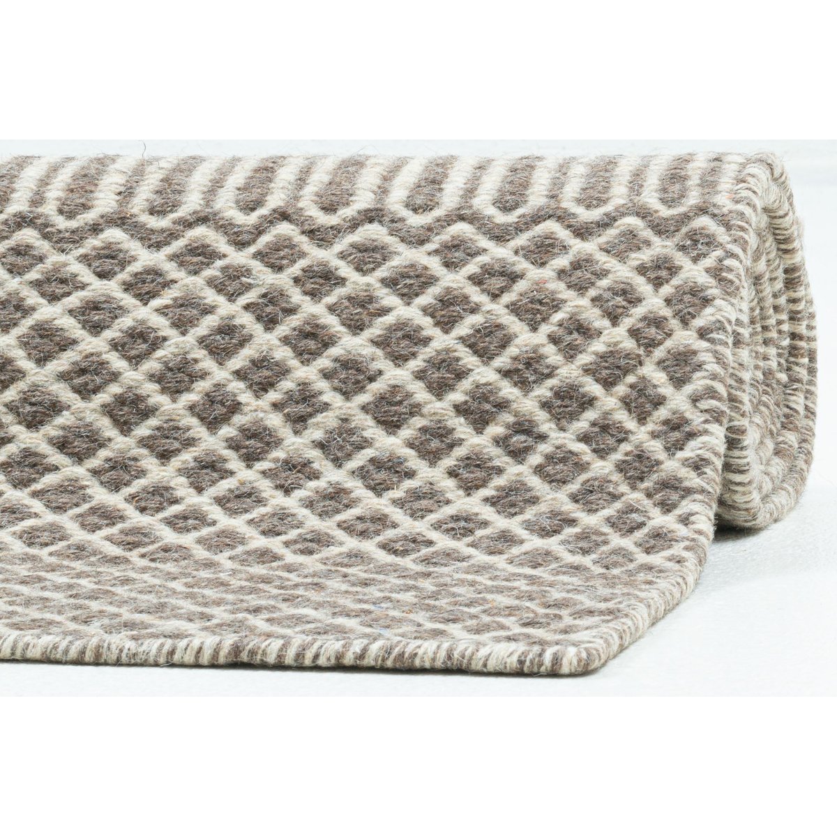 Tapis tissé main style scandinave - TRONDHEIM naturel, THEKO