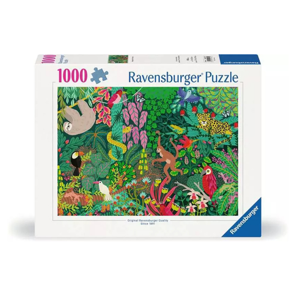 1000p Foret tropicale magique bleu, RAVENSBURGER