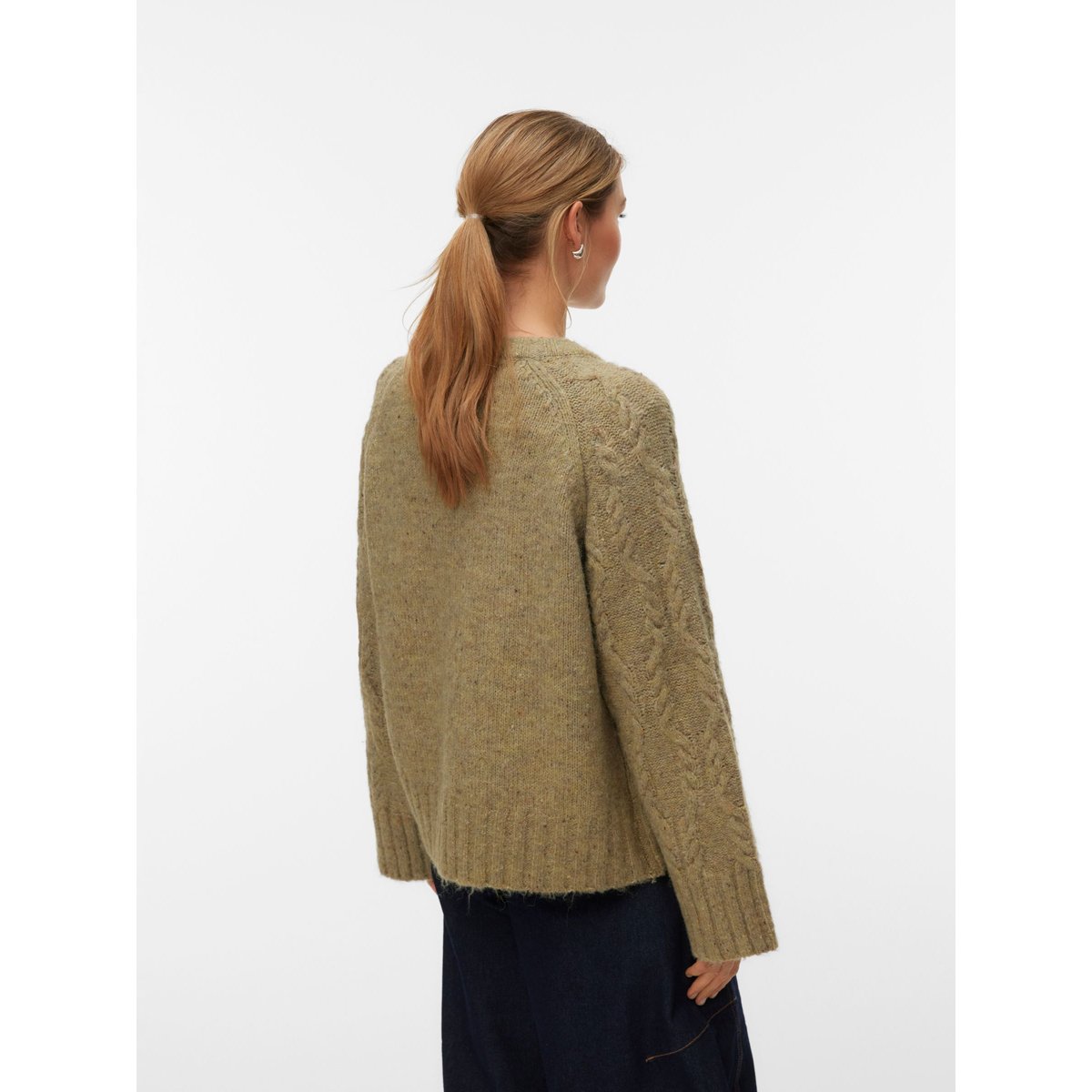 Pull verte - oil green 1, VERO MODA