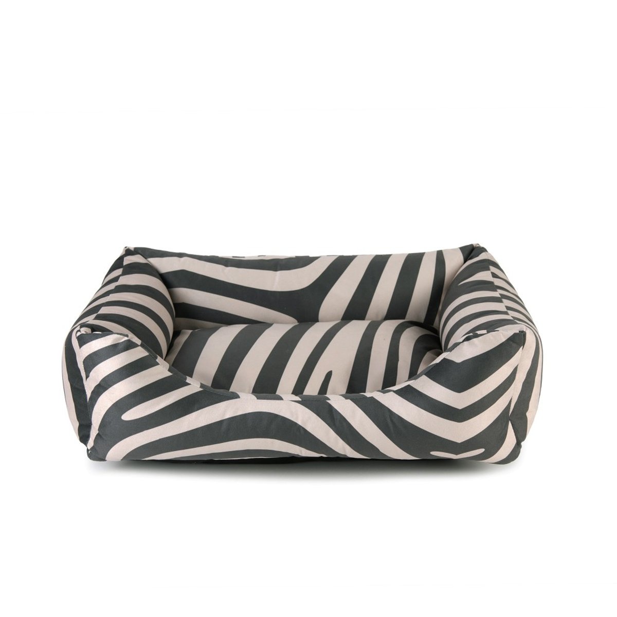 Panier chien orthopédique tissu zèbre, CONCORDE noir zèbre, BAGANE