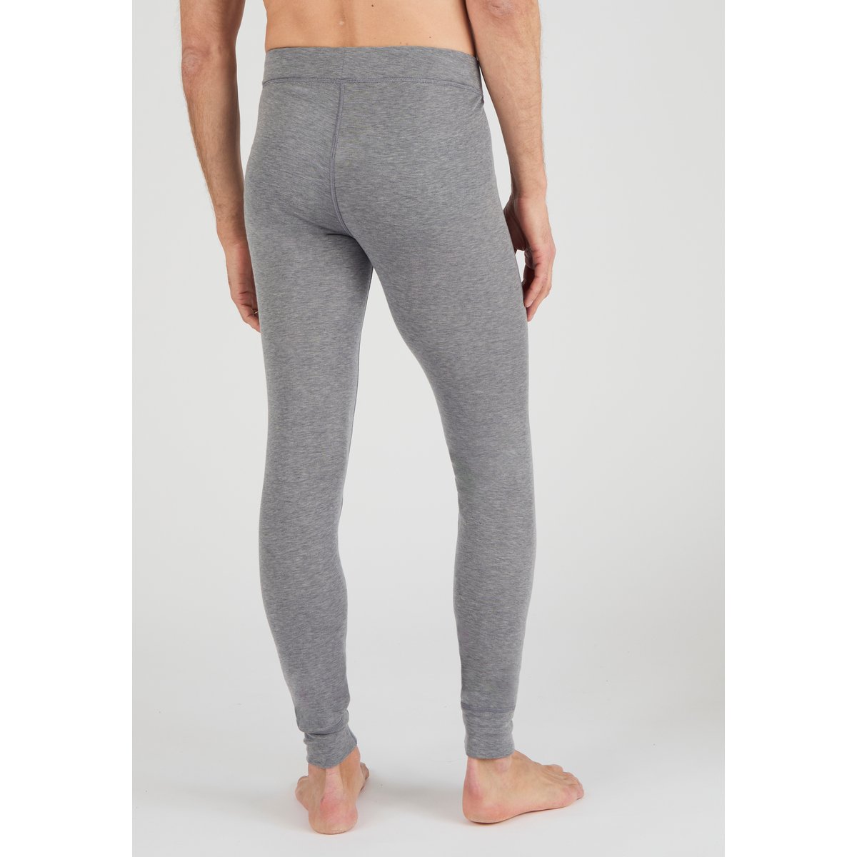 Caleçon long ouvert Thermolactyl Sensitive gris chiné foncé, DAMART