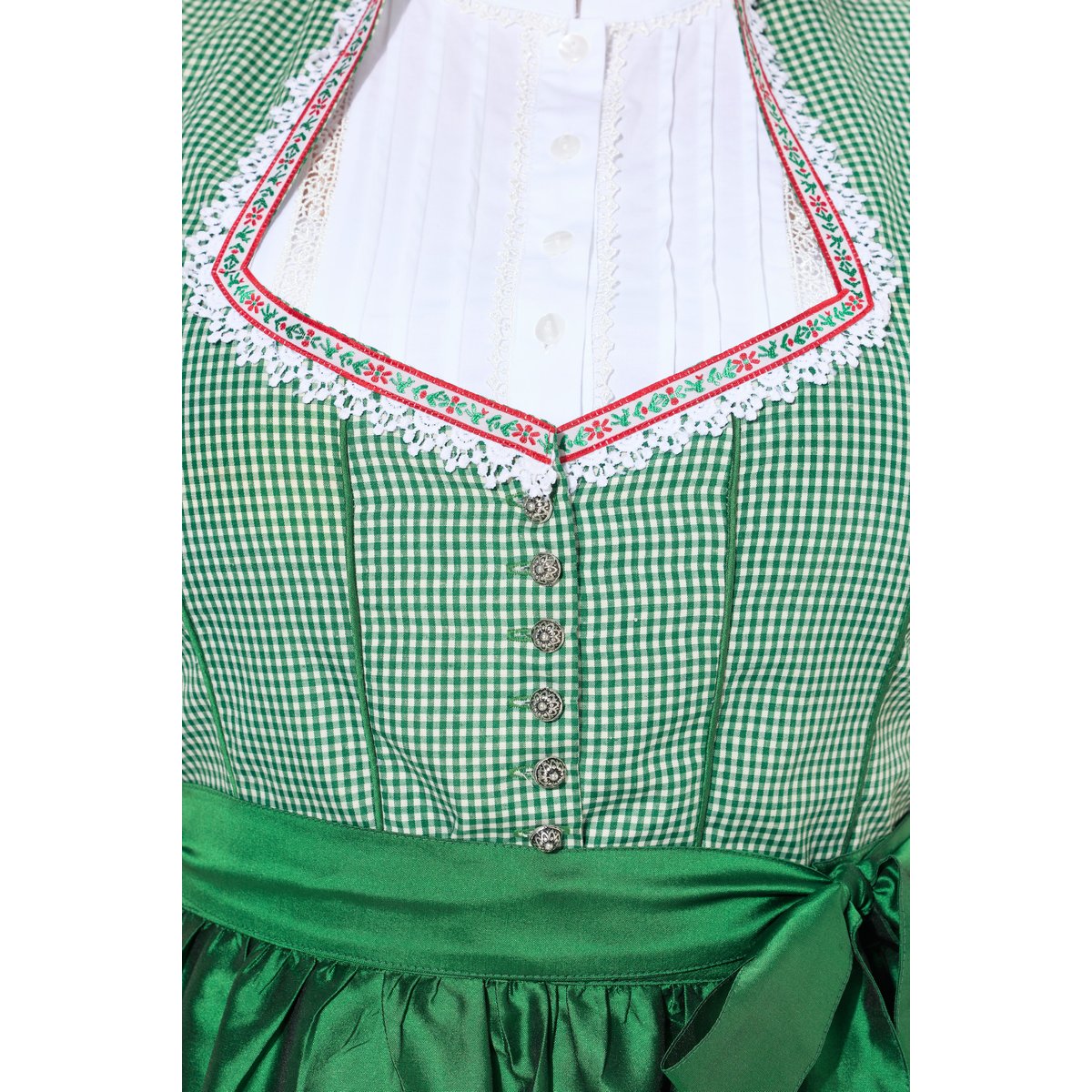 Dirndl sans manches vert gazon, ULLA POPKEN