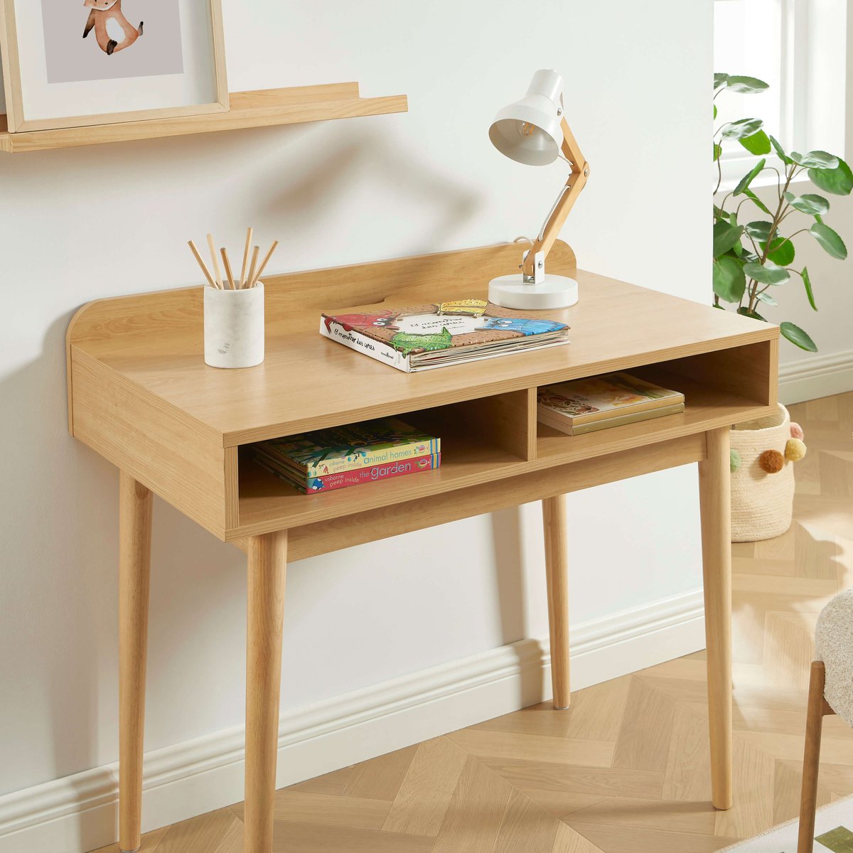 Bureau enfant NILA chêne clair, BAÏTA