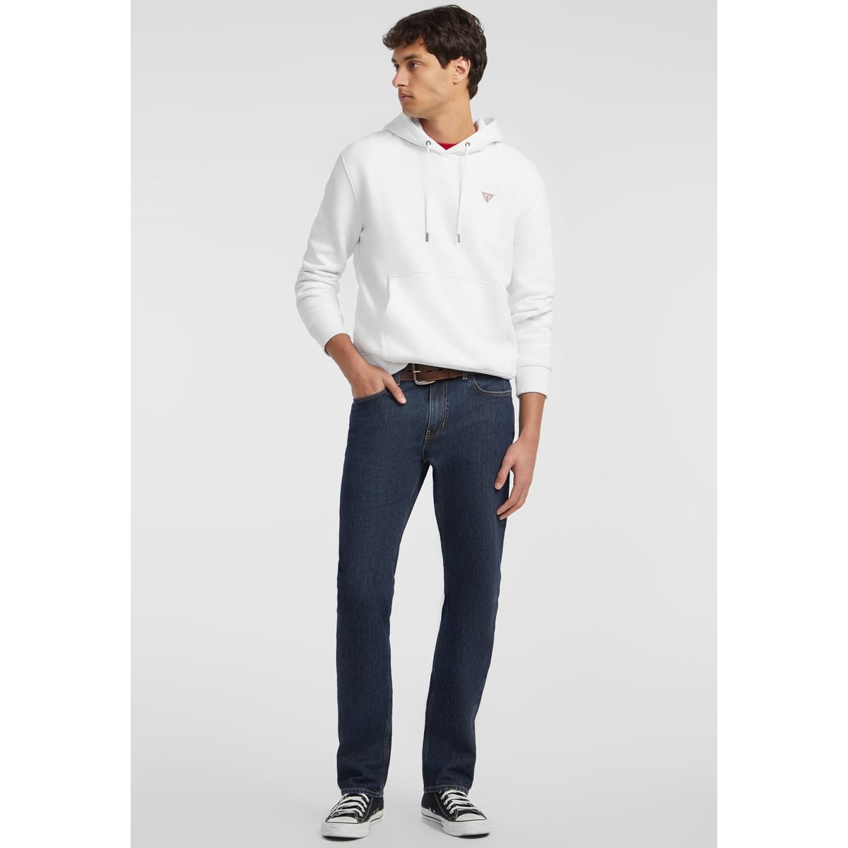 Sweat-Shirt Iconic blanc, GUESS JEANS